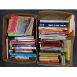 Ttwo boxes of books relating to railways