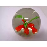 A flower paperweight