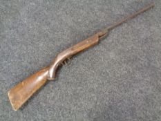 A vintage 177 caliber air rifle