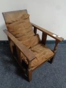 An Edwardian adjustable child's armchair