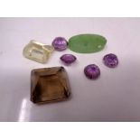 A small quantity of gem stones