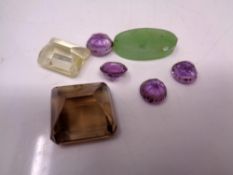 A small quantity of gem stones