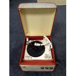 A mid 20th century Alba table topped record player with Garrard turntable