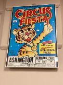 A vintage circus Fiesta poster, 42.