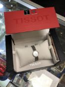 A lady's Tissot stainless steel quartz wristwatch,