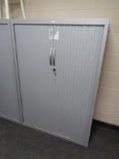 A JG double shutter door stationary cabinet with key 100 cm x 145 cm x 45 cm
