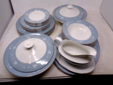 Twenty-nine pieces of Royal Doulton Reflection dinner ware