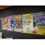 A box of 20th century circus advertising posters