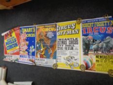 A box of 20th century circus advertising posters