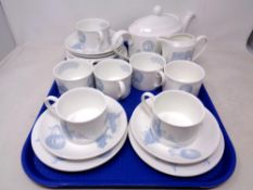 A tray of Brian Lawrence Chantry Toile 21 piece coffee set