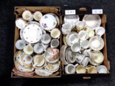 Two boxes of 20th century part tea sets, Royal Wessex,