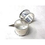 Two silver napkin rings (2) CONDITION REPORT: 46g