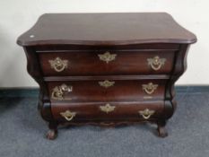 A French style fall front commode cabinet fitted drawer beneath