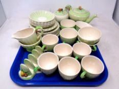 A Brentleigh pottery tea set (30)