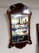 Two Chippendale style wall mirrors