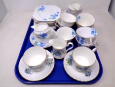 A tray of Royal Stafford and Colclough part tea sets