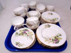 A tray of Duchess Spring tea china