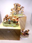 Three Hummel figure groups - Puppy Surprise,