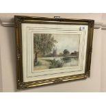 Thomas Sidney : Bourne End, watercolour, signed, 18 cm x 24 cm, framed.