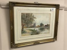 Thomas Sidney : Bourne End, watercolour, signed, 18 cm x 24 cm, framed.