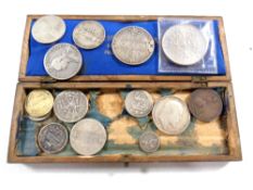 A small quantity of William IV and later coins, 1836 four pence piece, Shilling, half Shilling,