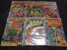 Vintage Marvel comics - 2001: A space odyssey, Sub-Mariner and Fantastic Four.
