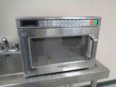 A Panasonic NE-128516 commercial microwave