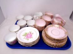 A tray of Stanley and Tuscan part tea sets