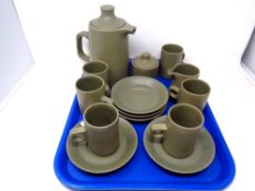 Fourteen pieces of Govancroft stoneware tea china