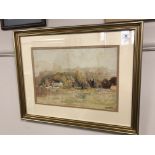 George Edward Horton (1859 - 1950) : Windsor Castle, watercolour, signed, 33 cm x 48 cm, framed.