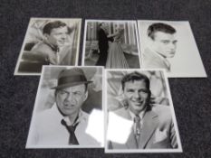 Photographs of a young Frank Sinatra,