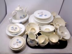 A Wedgwood Ice Rose part dinner service (approximately 68 pieces )