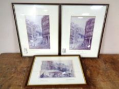 Two Keith Proctor prints of Newcastle upon Tyne, signed to margin,