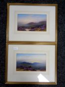 A pair of Frank Holmes watercolour landscapes