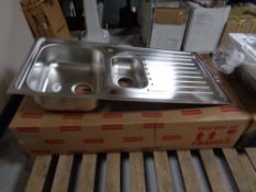 A Carron stainless steel sink insert