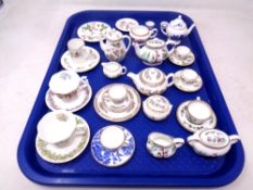 A tray of miniature tea china, Wedgwood,