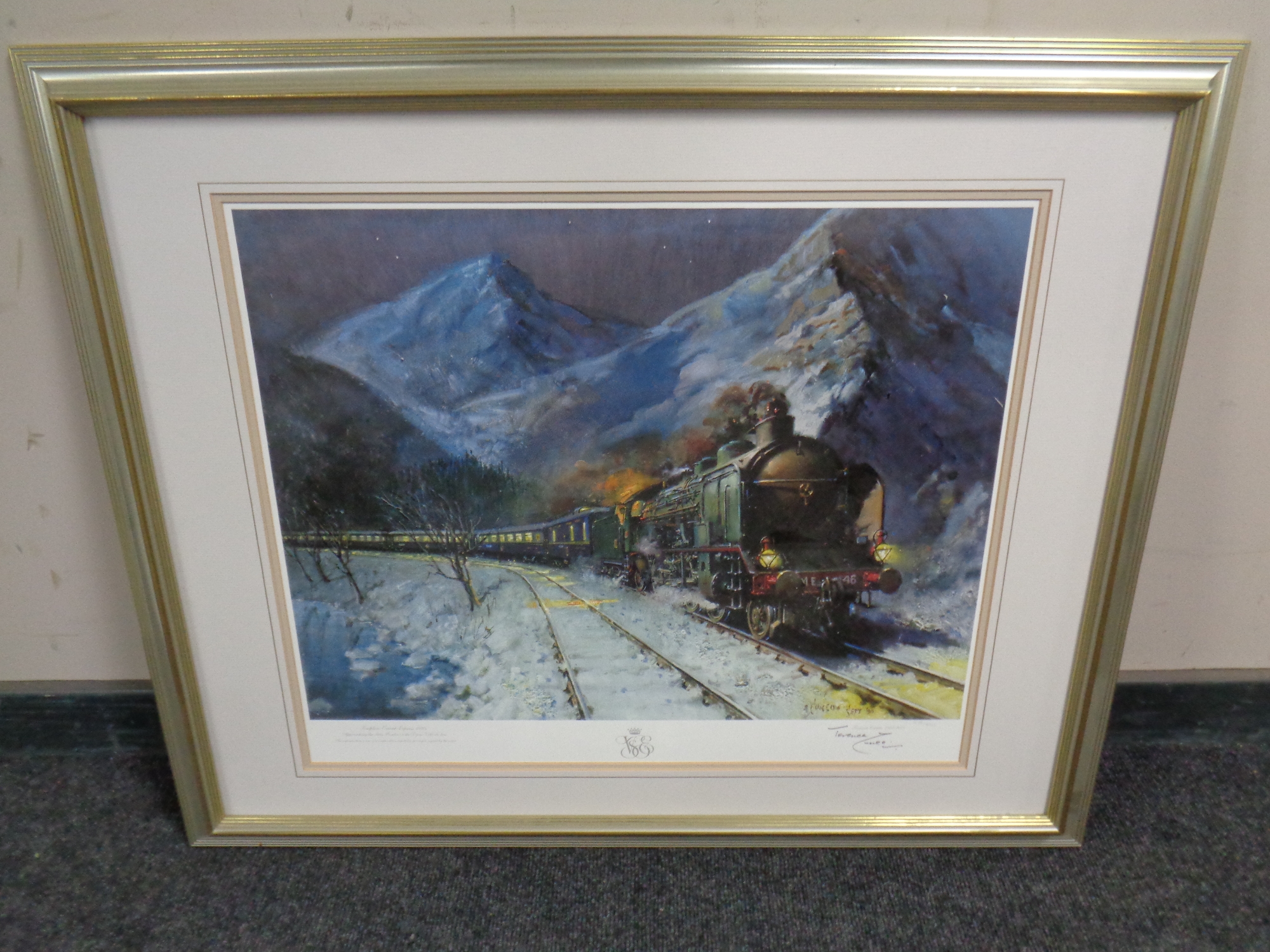 After Terence Cuneo : The Simplon Orient Express, signed limited edition print,