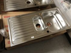 A Franke Reno stainless steel sink insert