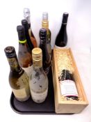 Nine bottles including Casa Silva, sauvignon blanc,