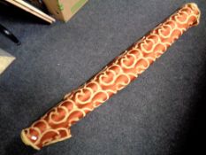 A roll of upholsterers fabric