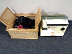 A Frister Rossmann electronic sewing machine, no foot pedal,