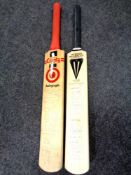 A signed cricket bat - Jesmond International cricket festival 1993,