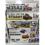 ARV Club modelling kits - Group of six 1:35 scale military models (as illustrated)