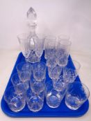 A tray of decanter,