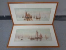 A pair of E Whittle watercolours,