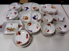 Thirty-four pieces of Royal Worcester Evesham table and oven ware