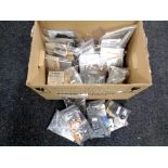 A box of 1:35 scale unboxed artillery,
