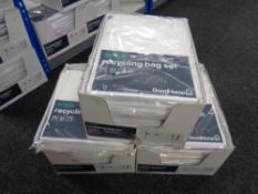 Three boxes of Good Home re-cycling bag sets