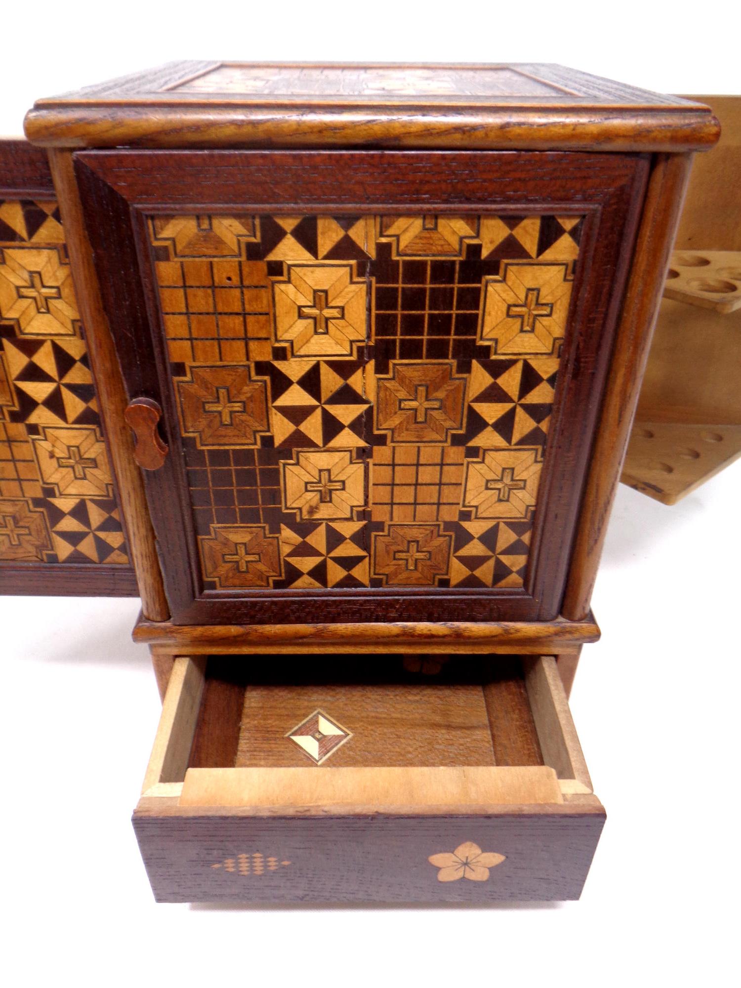 A parquetry smoker's box - Image 3 of 3