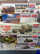 Academy modelling kits - Group of five 1:35 scale military models (as illustrated)